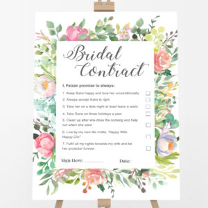 A2 Floral Wreath Wedding Contract