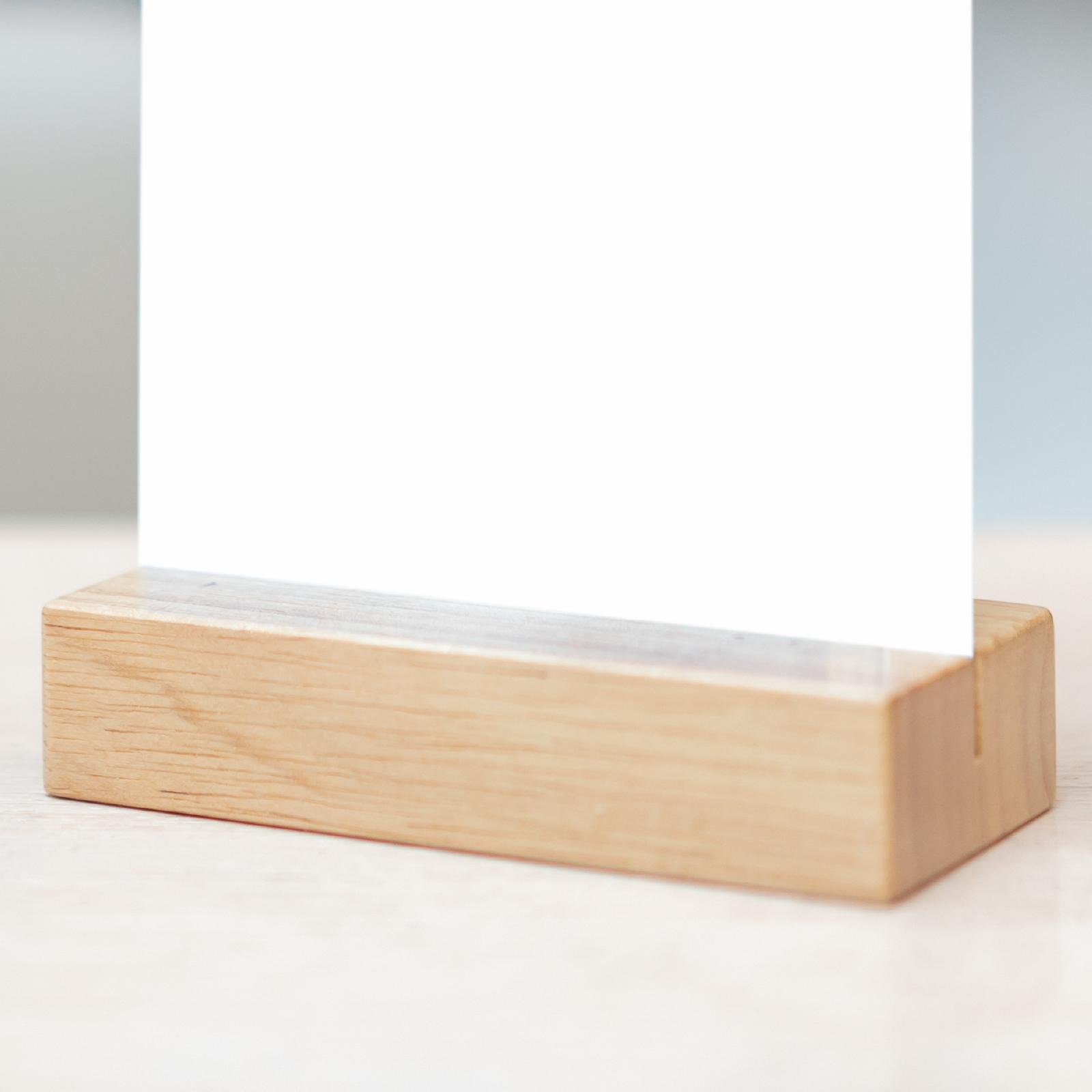 Acrylic Table Sign | Acrylic Stand | Acrylic Sign Holder | Wooden