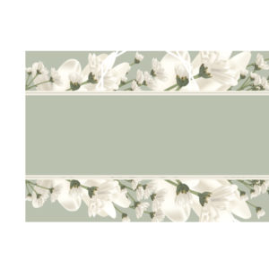 Pistachio and Cream Floral Wedding Banner | PVC Banner 5