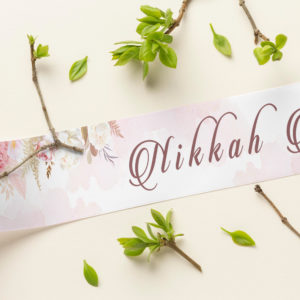 Blush Pink Hydrangea Wedding Banner | PVC Banner 5