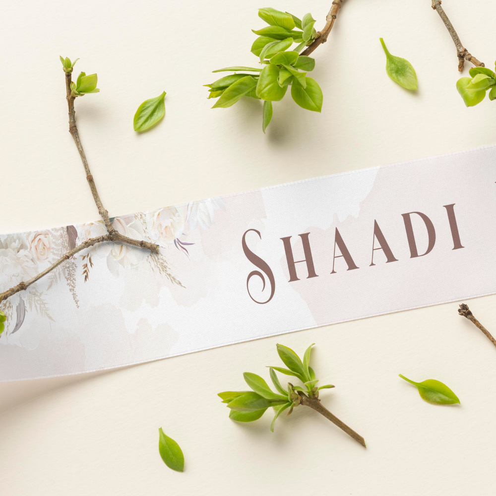 Blush and Beige Floral Wedding Banner | PVC Banner 6