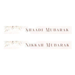 Blush and Beige Floral Wedding Banner | PVC Banner 5