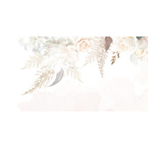 Blush and Beige Floral Wedding Banner | PVC Banner 4