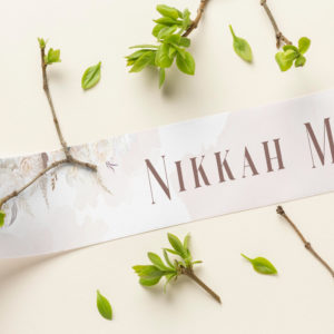 Blush and Beige Floral Wedding Banner | PVC Banner 2