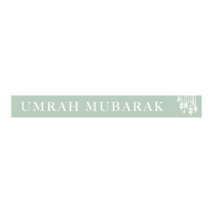 Hajj Mubarak Banner | Umrah Mubarak Banner | Standard Mint Lantern