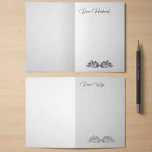 Wedding Crest Letters to Bride & Groom