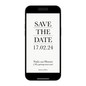 Digital Wedding Save the Date PDF | Bold And Modern Design 2