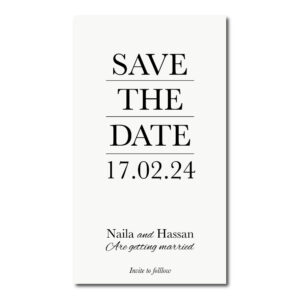 Digital Wedding Save the Date PDF | Bold And Modern Design