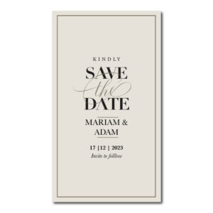 Digital Wedding Save the Date PDF | Nude Modern Design 2