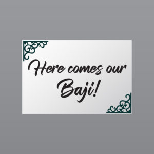 Vinyl Plotted and Foamex Personalised Bridal Party Sign | Bridal Party Signage | Design A 6