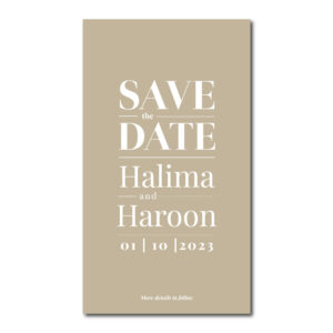 Digital Wedding Save the Date PDF | Bold Statement Design 2