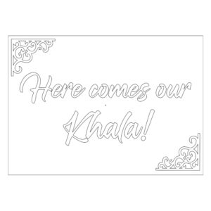 Vinyl Plotted and Foamex Personalised Bridal Party Sign | Bridal Party Signage | Design A 3