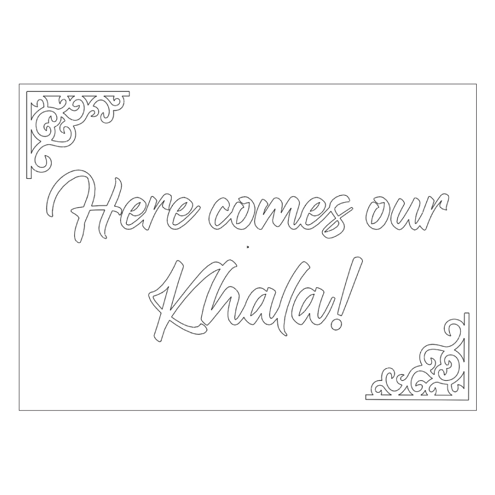 Vinyl Plotted and Foamex Personalised Bridal Party Sign | Bridal Party Signage | Design A 3