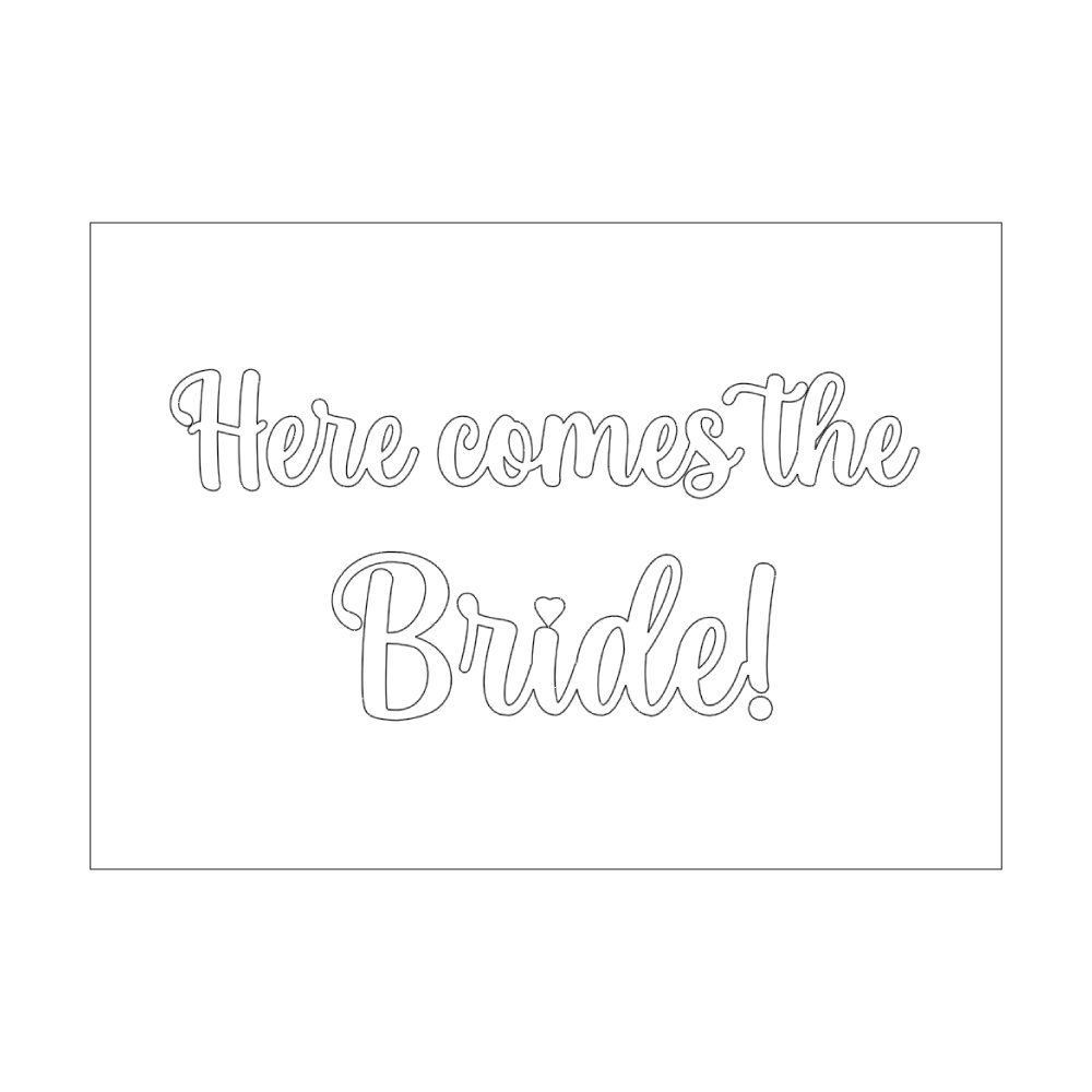 A2 Vinyl Plotted and Foamex Personalised Bridal Party Sign | Bridal Party Signage | Design B 4