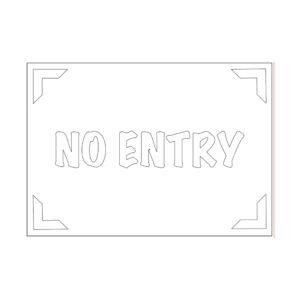 Vinyl Sticker Bridal Party Signage | Design C