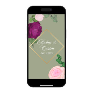 Digital Wedding Save the Date PDF | Luxury Green Design