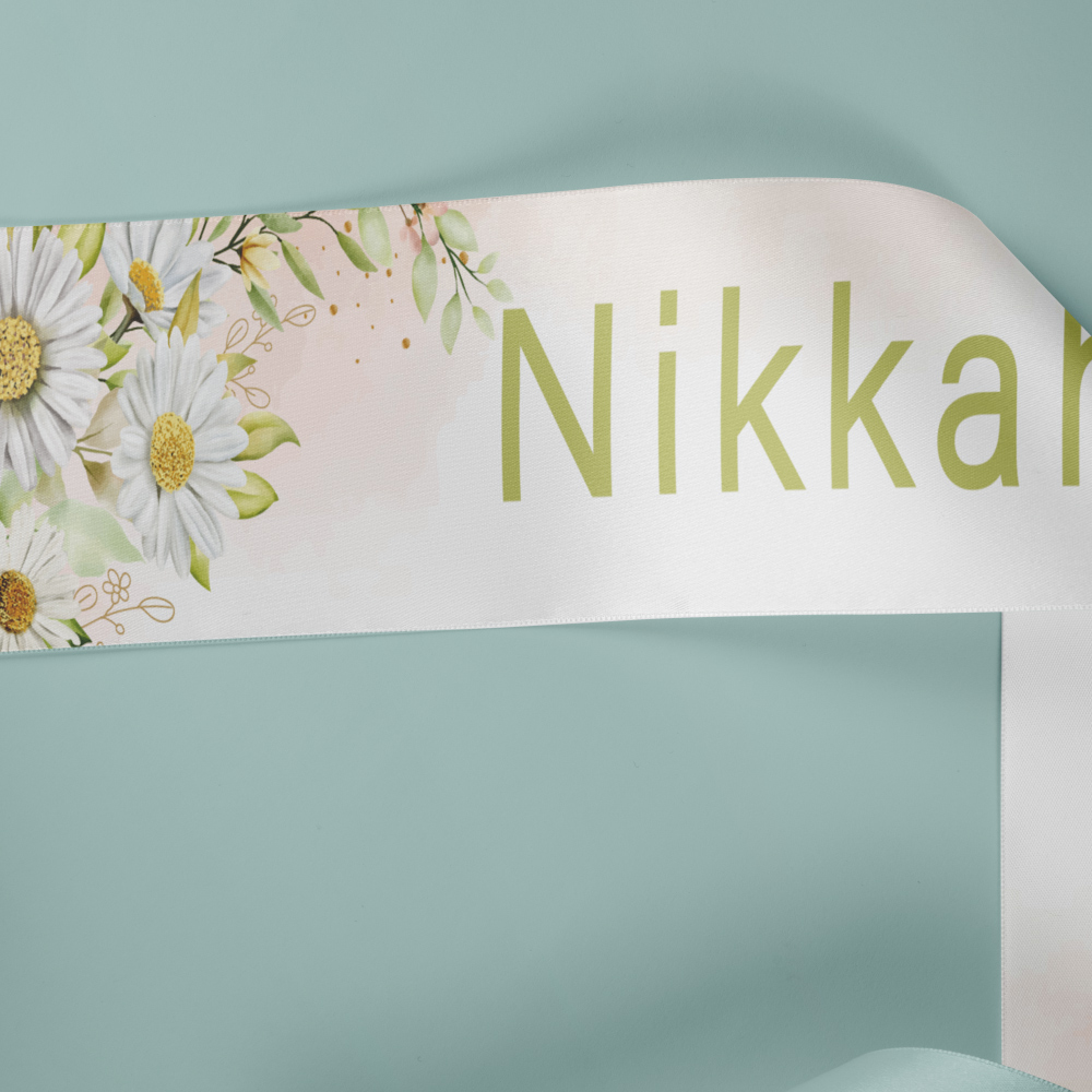 Daisy Floral Wedding Banner | PVC Banner