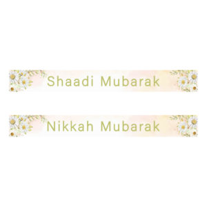 Daisy Floral Wedding Banner | PVC Banner 6