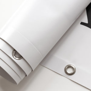 PVC Banner Material. Eyelets