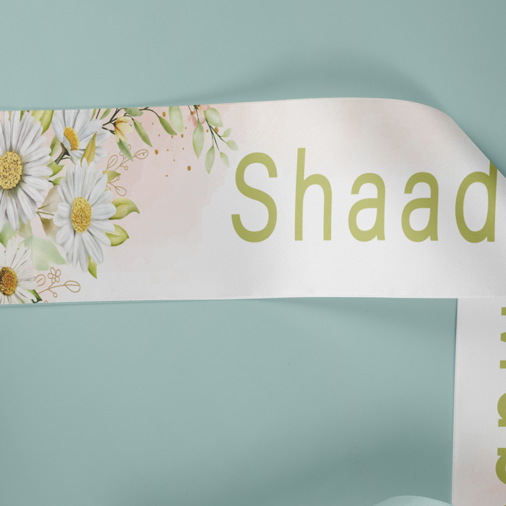 Daisy Floral Wedding Banner | PVC Banner 4