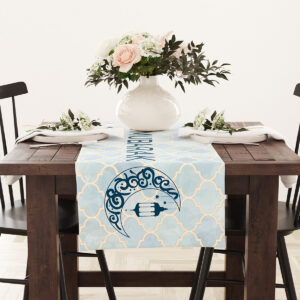 Eid Table Runner | Ramadan Table Runner | Moroccan Arabic Mosaic Design 5