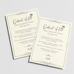 A6 Qubool Hai Duaa Cards