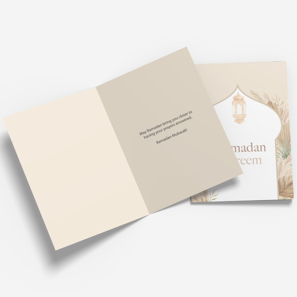 Boho Floral Ramadan Greeting Cards & Envelopes 3