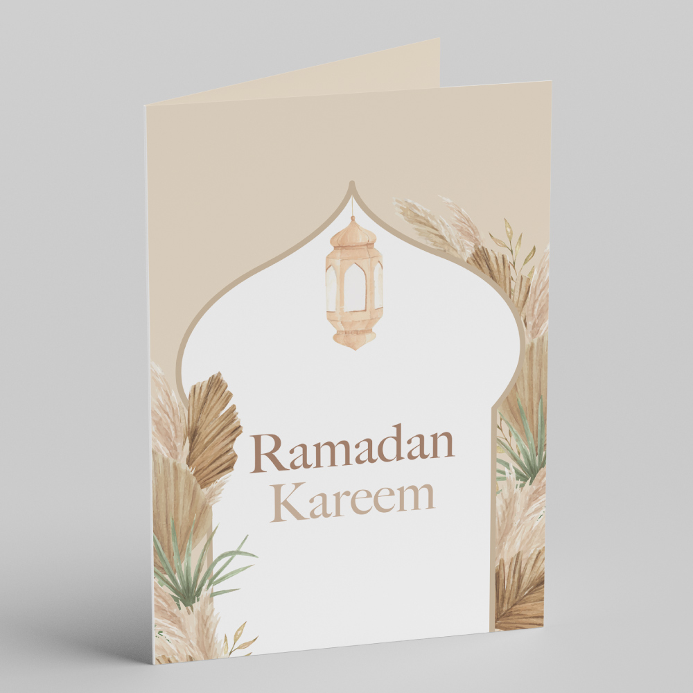 Boho Floral Ramadan Greeting Cards & Envelopes