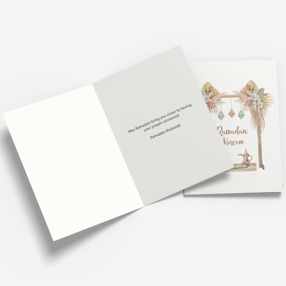 Watercolour Boho Ramadan Greeting Cards & Envelopes 3