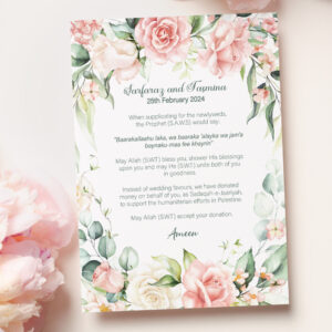 A6 Watercolour Watercolour Floral Border Duaa Cards 4