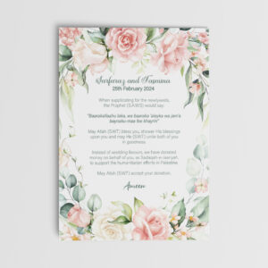 A6 Watercolour Watercolour Floral Border Duaa Cards 2