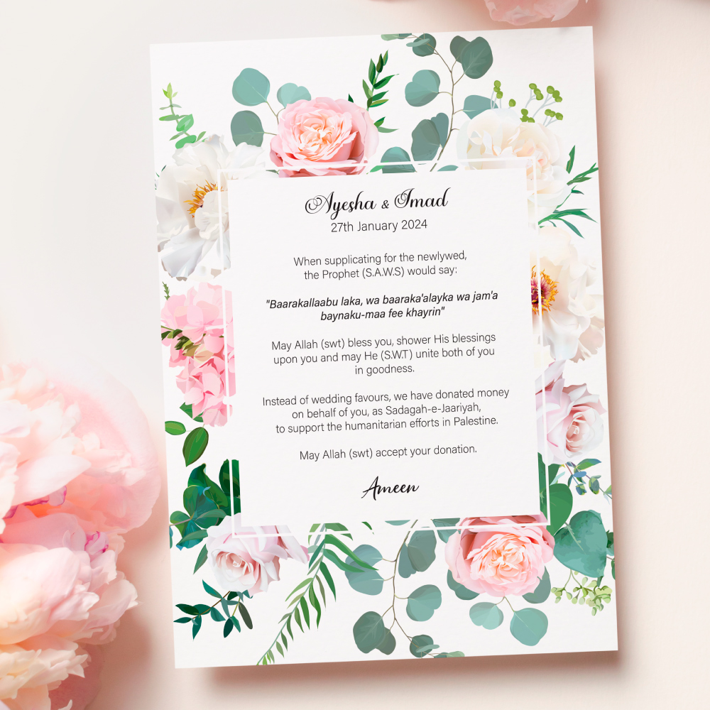 A6 Summer Floral Vibes Duaa Cards 4