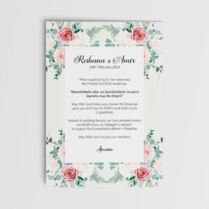 A6 Blush Pink Bouquets Duaa Cards 3