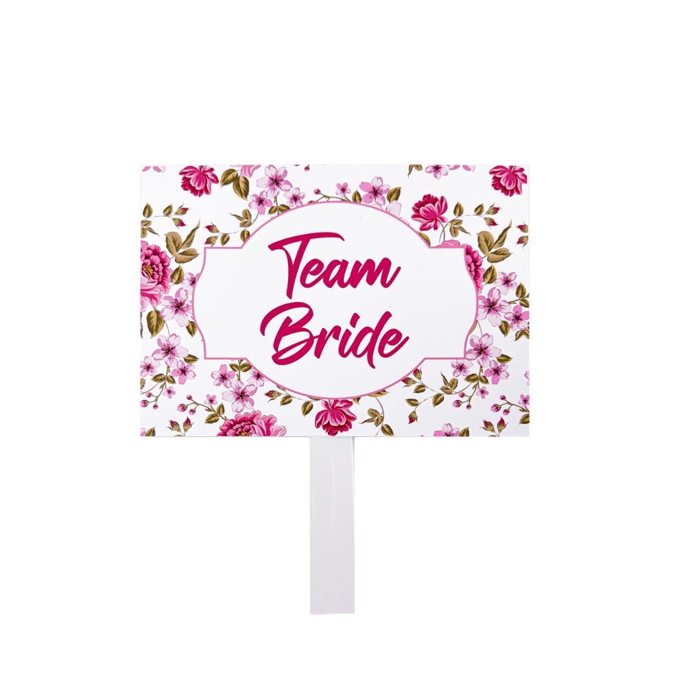 Personalised Pay Up Mister Signs | Wedding Gate Signs | Vintage Pink Floral Design 3