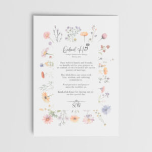 A6 Garden Flowers Duaa Cards 2