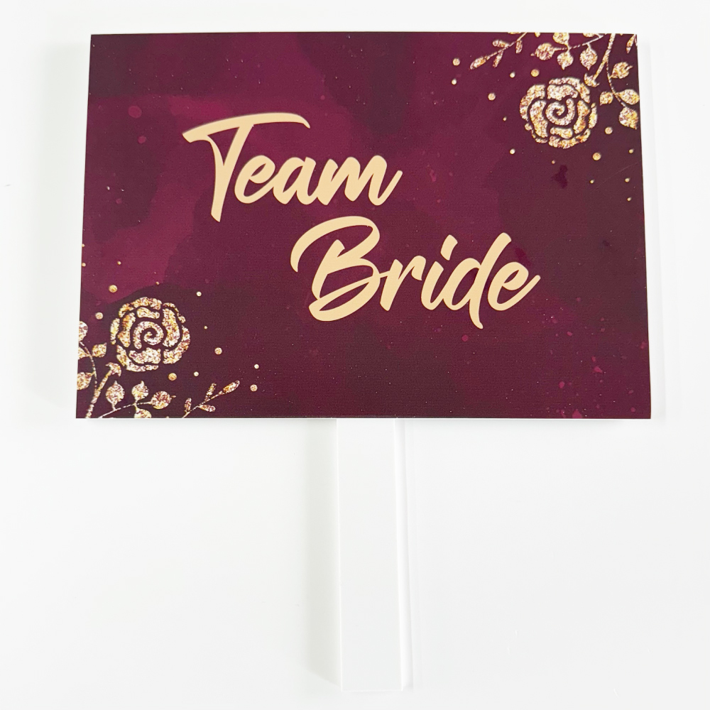 Pay Up Mister Signs | Wedding Gate Signs & PVC Banner Bundle | Burgundy and Gold Roses Design 3