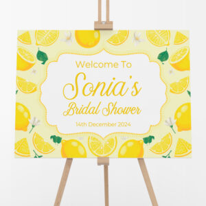 Personalised When Life Gives You Lemons Vinyl Sticker And Foamex Wedding Welcome Sign