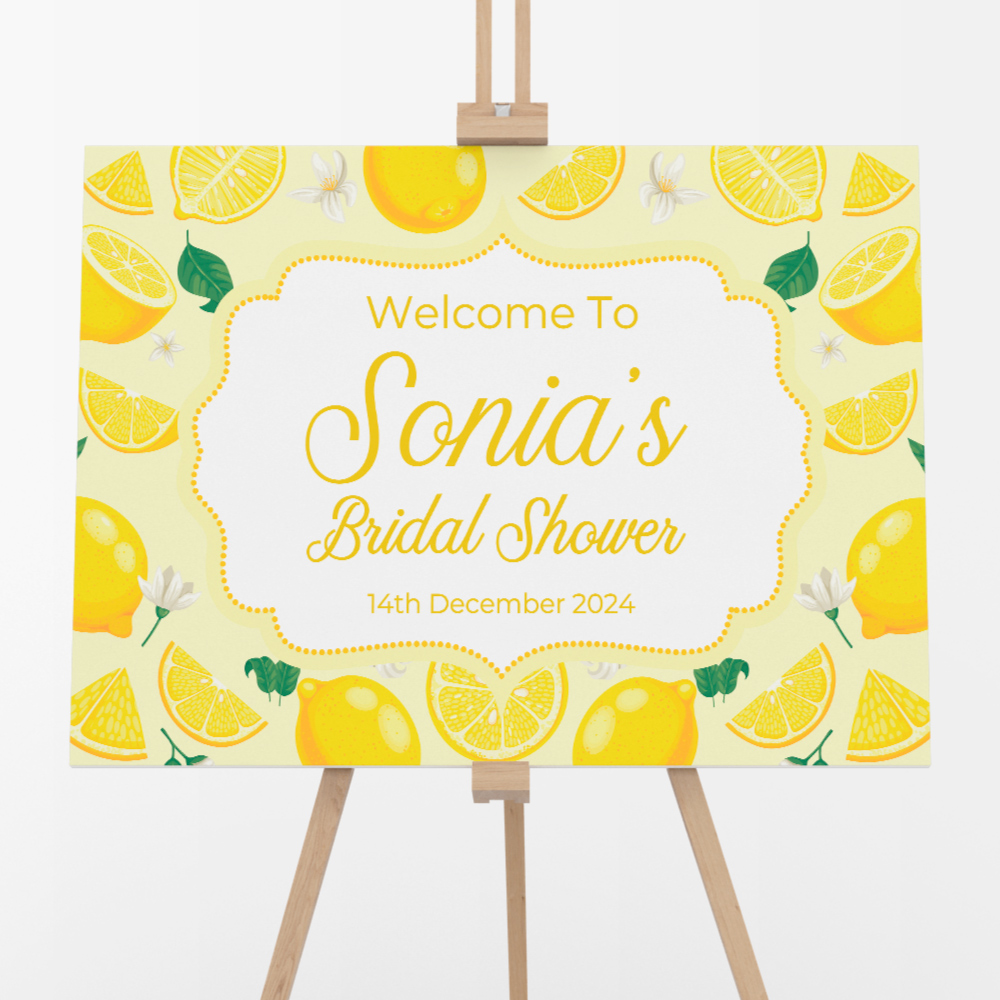 Personalised When Life Gives You Lemons Vinyl Sticker And Foamex Wedding Welcome Sign Personalised When Life Gives You Lemons Vinyl Sticker And Foamex Wedding Welcome Sign