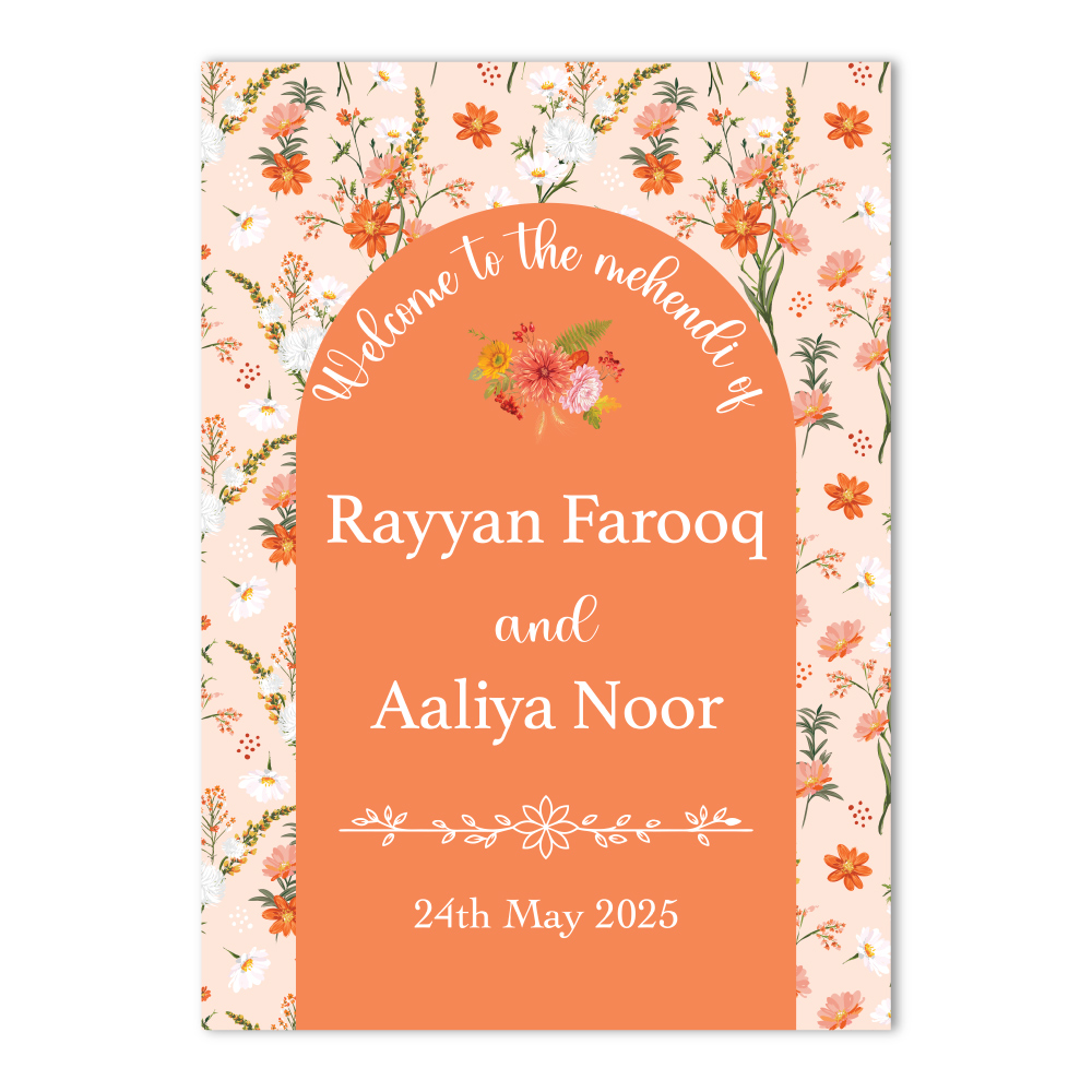 Vinyl Sticker ONLY | Warm Harvest Floral Design