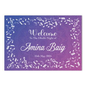 Vinyl Sticker ONLY | Purple Mandala Melodies Design