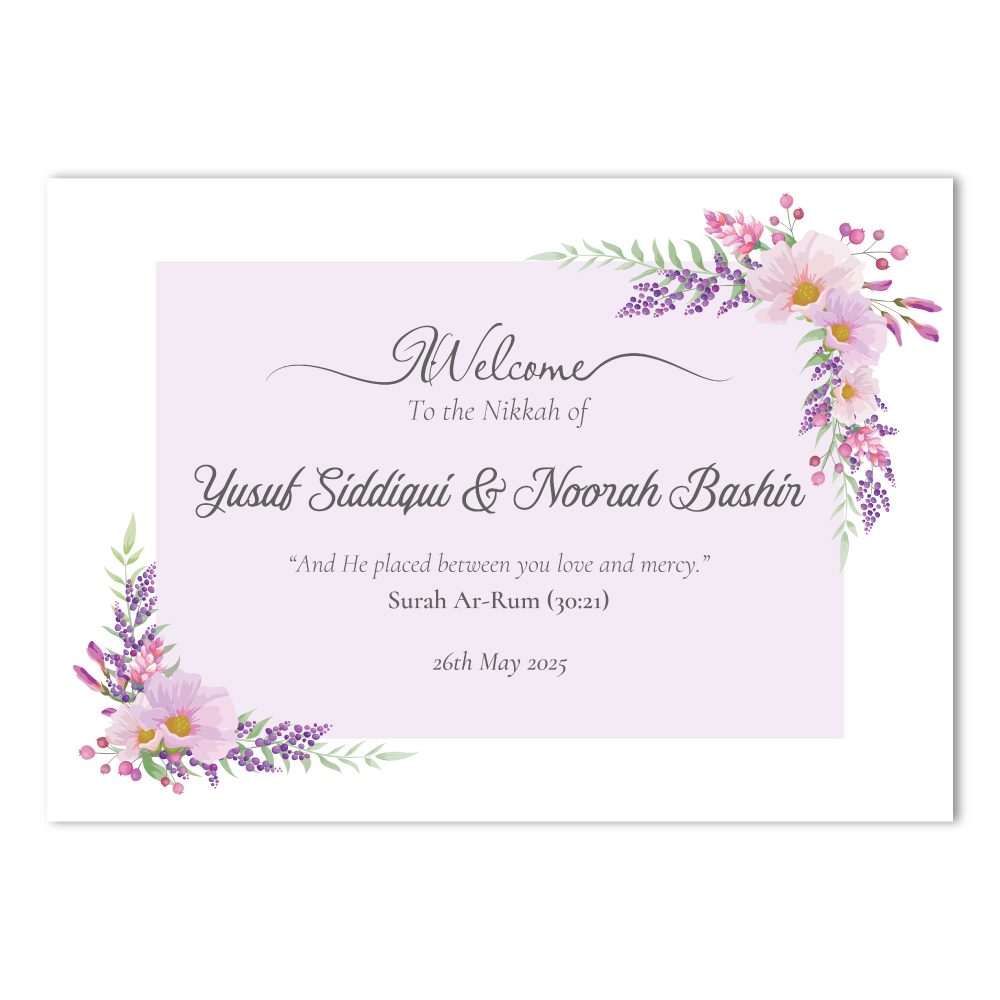 Vinyl Sticker ONLY | Lavender Flower Border Design 1