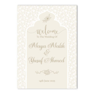 Vinyl Sticker ONLY | Ivory White Floral Design