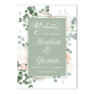 Vinyl Sticker ONLY | Serene Bloom Frame Design