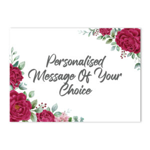 Vinyl Sticker ONLY | Minimum Order 4 Stickers | Maroon Floral Frame Design 2
