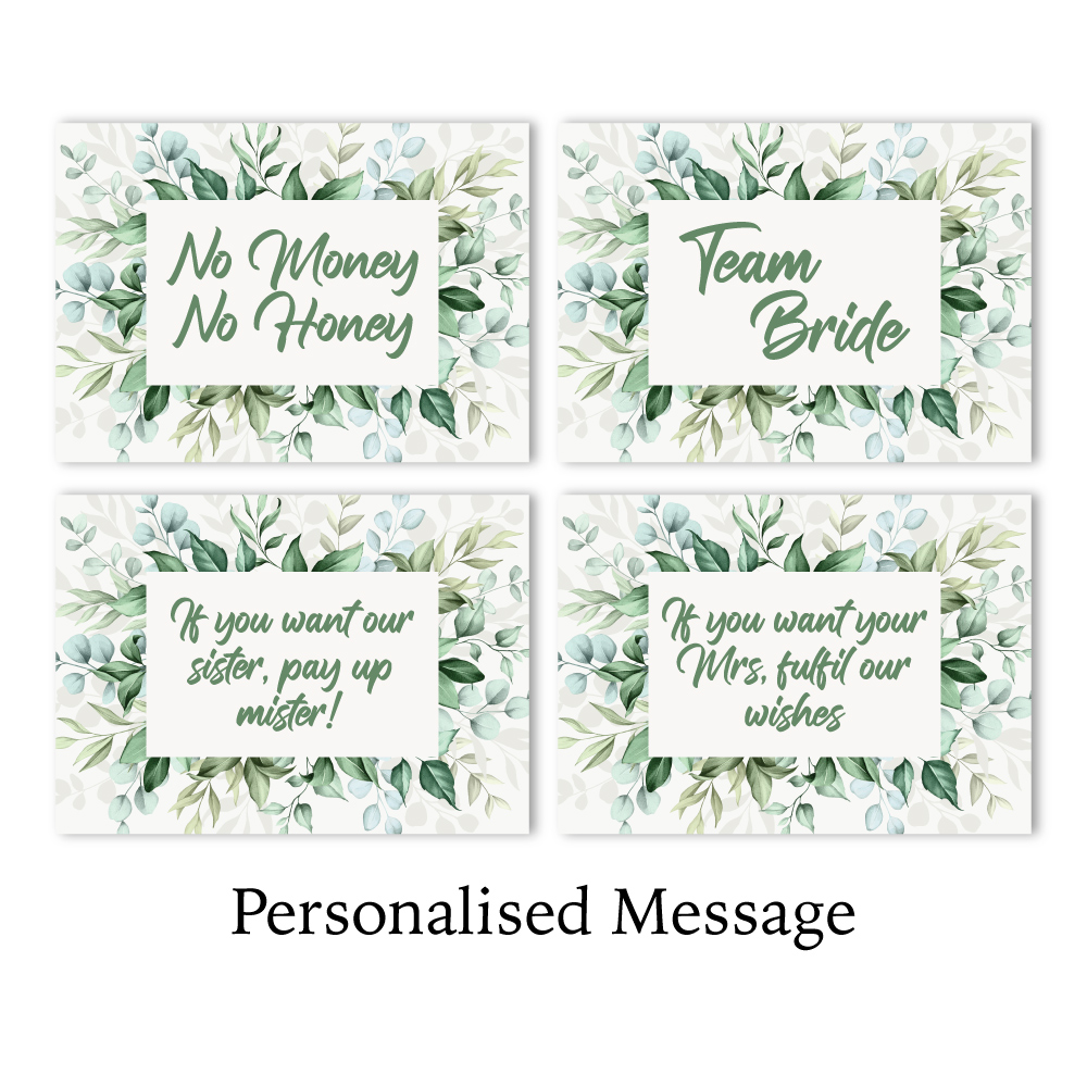 Vinyl Sticker ONLY | Minimum Order 4 Stickers | Green Leaves Design Vinyl Sticker ONLY | Minimum Order 4 Stickers | Green Leaves Design