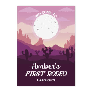 Vinyl Sticker ONLY | Personalised Sunset Rodeo Design
