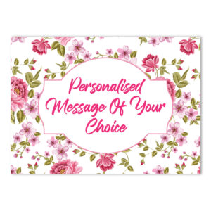Vinyl Sticker ONLY | Minimum Order 4 Stickers | Vintage Pink Floral Design 2