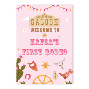 Vinyl Sticker ONLY | Personalised Lil' Cowgirl's Saloon Design