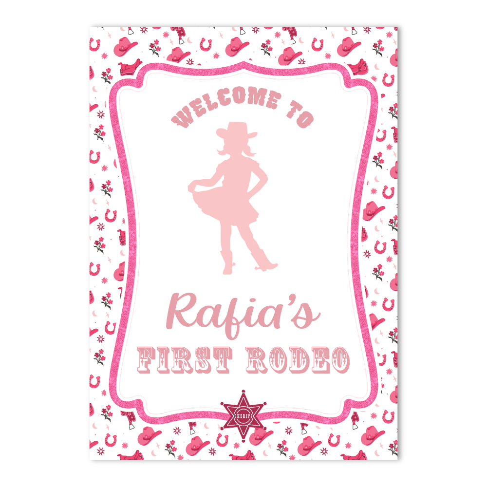 Vinyl Sticker ONLY | Personalised Blush Boots & Hats Design