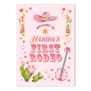 Vinyl Sticker ONLY | Personalised Yeehaw in Pink Design